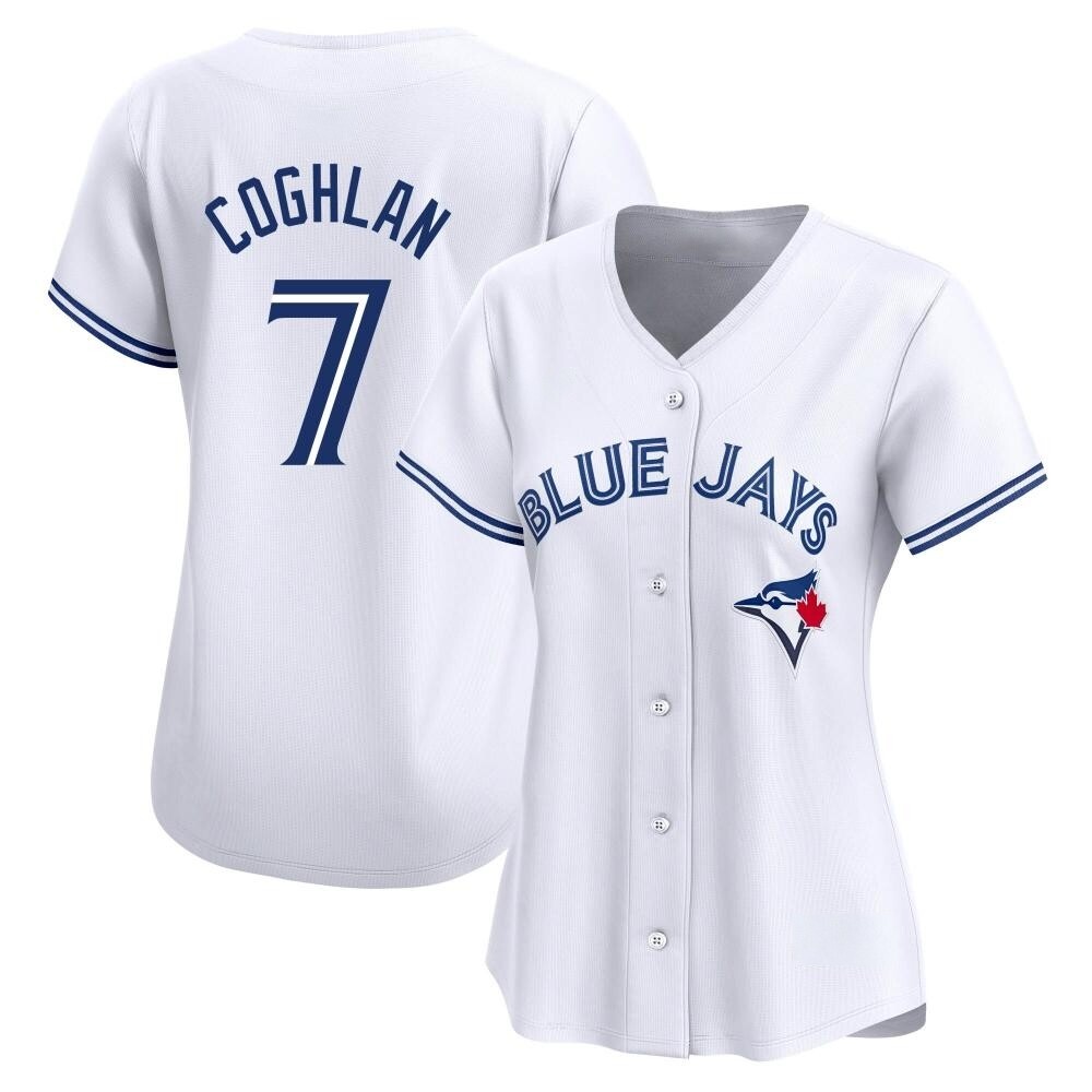 Women's Limited Toronto Blue Jays Chris Coghlan Home Jersey - White Women's Limited Toronto Blue Jays Chris Coghlan Home Jersey - White