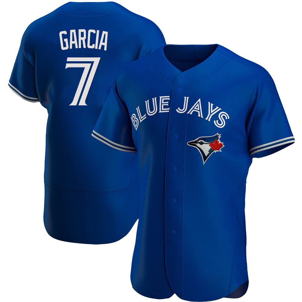 Authentic Toronto Blue Jays Damaso Garcia Alternate Jersey - Royal Authentic Toronto Blue Jays Damaso Garcia Alternate Jersey - Royal