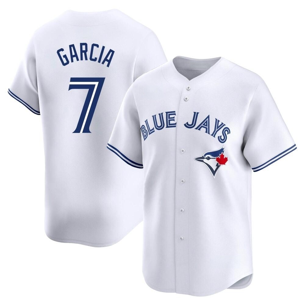 Limited Toronto Blue Jays Damaso Garcia Home Jersey - White Limited Toronto Blue Jays Damaso Garcia Home Jersey - White