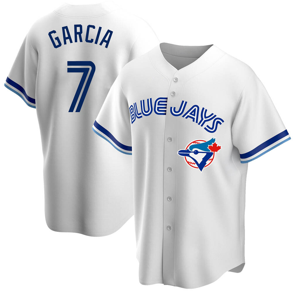 Replica Toronto Blue Jays Damaso Garcia Home Cooperstown Collection Jersey - White Replica Toronto Blue Jays Damaso Garcia Home Cooperstown Collection Jersey - White
