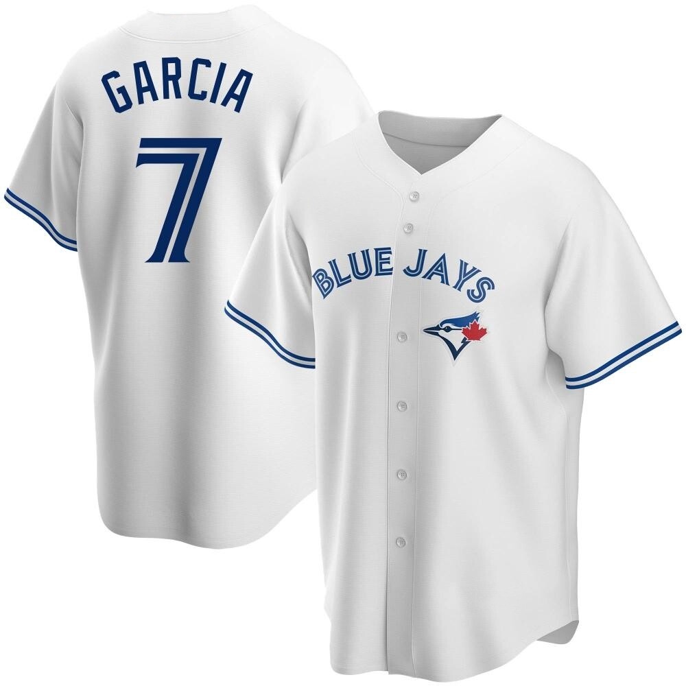 Replica Toronto Blue Jays Damaso Garcia Home Jersey - White Replica Toronto Blue Jays Damaso Garcia Home Jersey - White