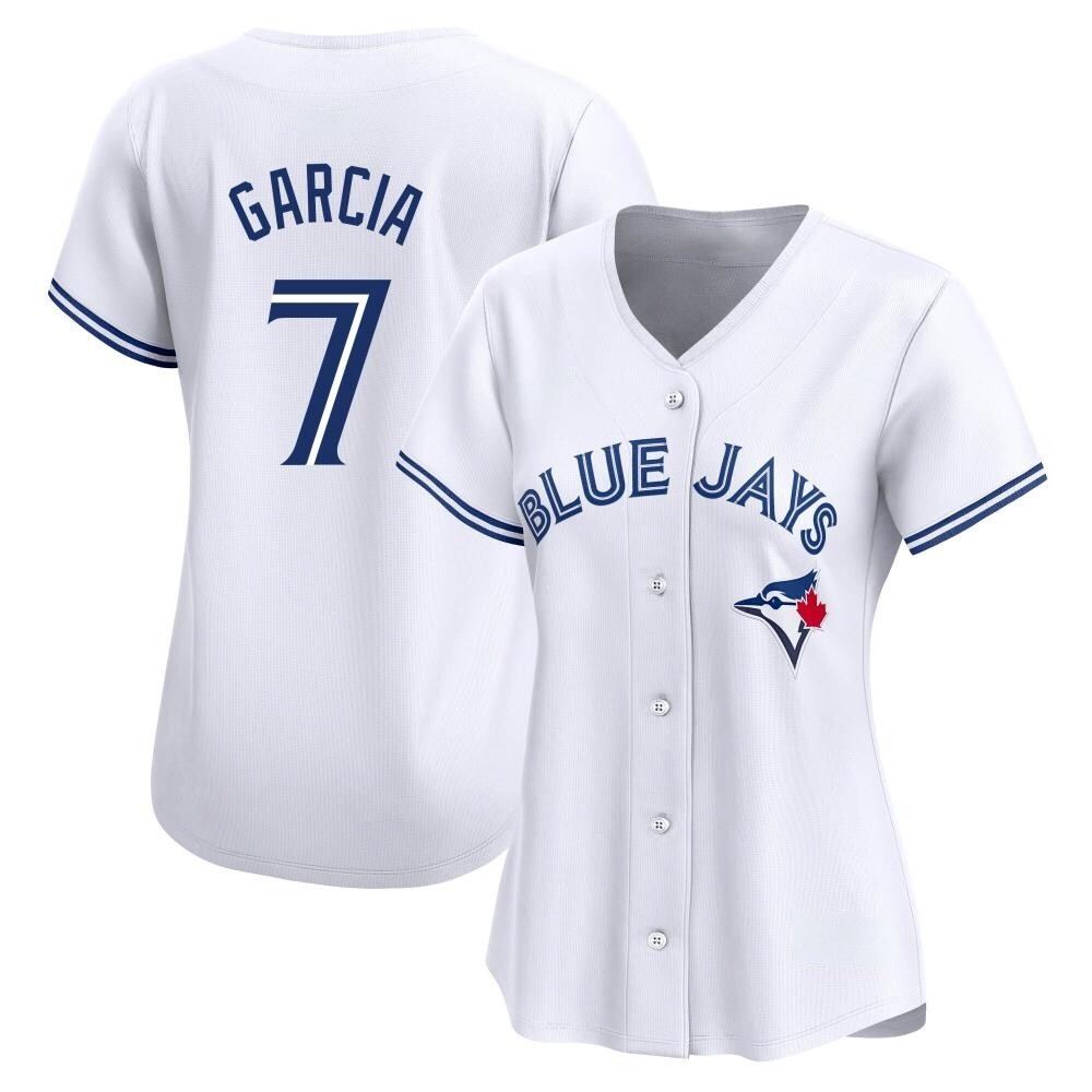 Women's Limited Toronto Blue Jays Damaso Garcia Home Jersey - White Women's Limited Toronto Blue Jays Damaso Garcia Home Jersey - White