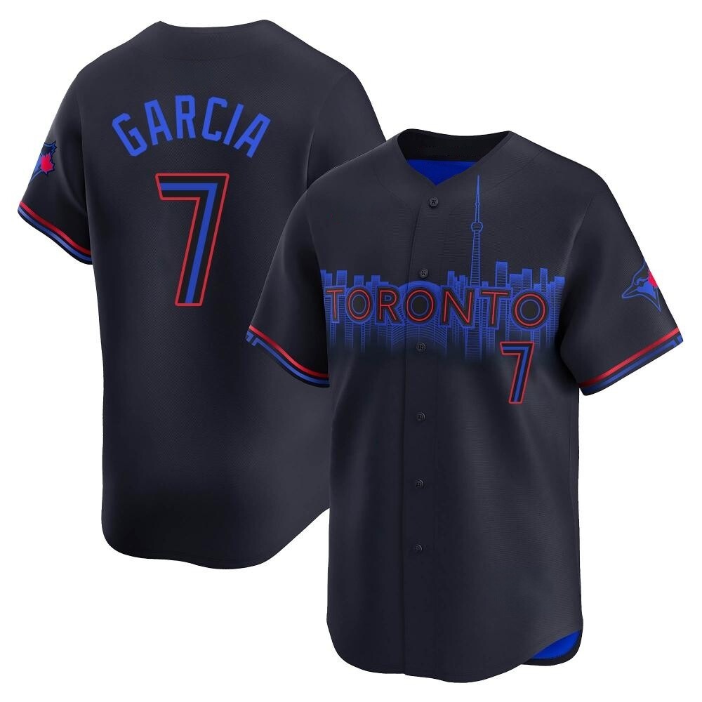 Youth Limited Toronto Blue Jays Damaso Garcia 2024 City Connect Jersey - Black Youth Limited Toronto Blue Jays Damaso Garcia 2024 City Connect Jersey - Black