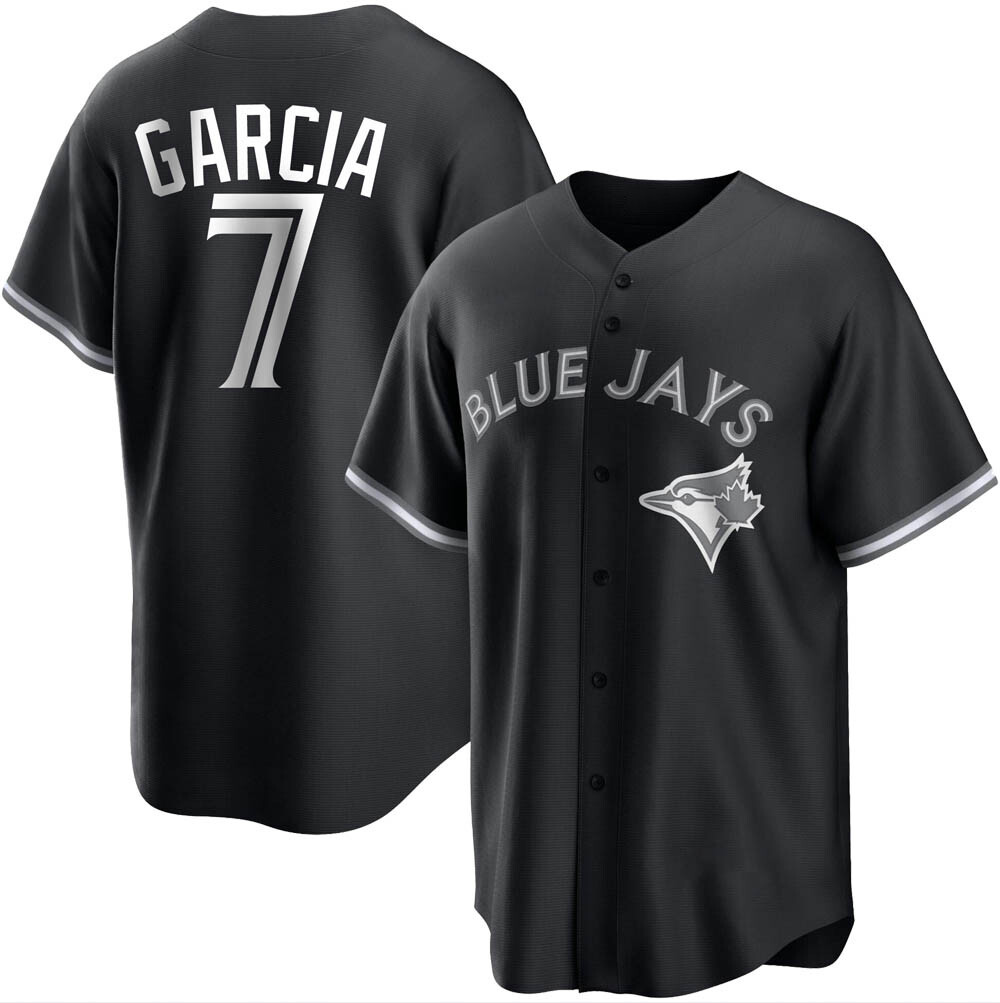 Youth Replica Toronto Blue Jays Damaso Garcia Black/ Jersey - White Youth Replica Toronto Blue Jays Damaso Garcia Black/ Jersey - White