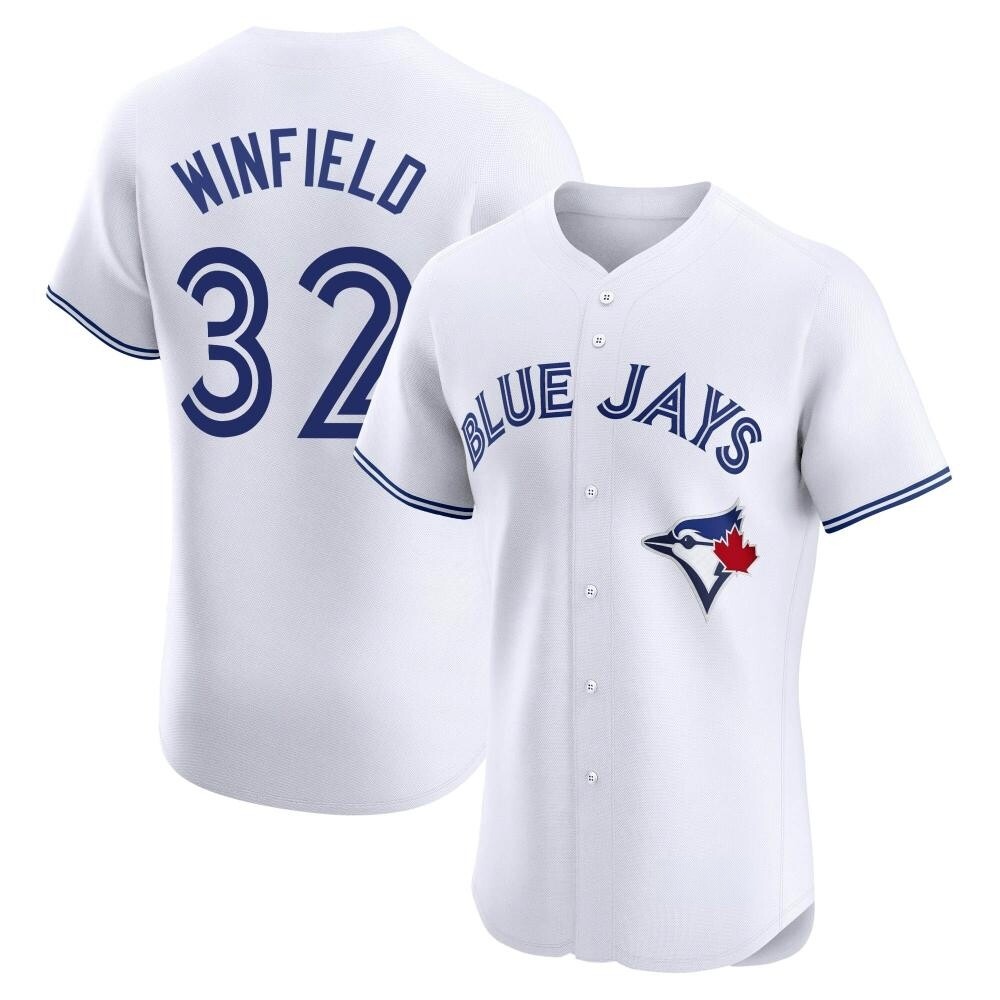 Elite Toronto Blue Jays Dave Winfield Home Jersey - White Elite Toronto Blue Jays Dave Winfield Home Jersey - White