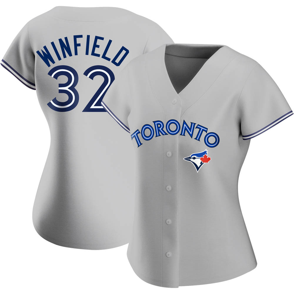 Women's Authentic Toronto Blue Jays Dave Winfield Road Jersey - Gray Women's Authentic Toronto Blue Jays Dave Winfield Road Jersey - Gray