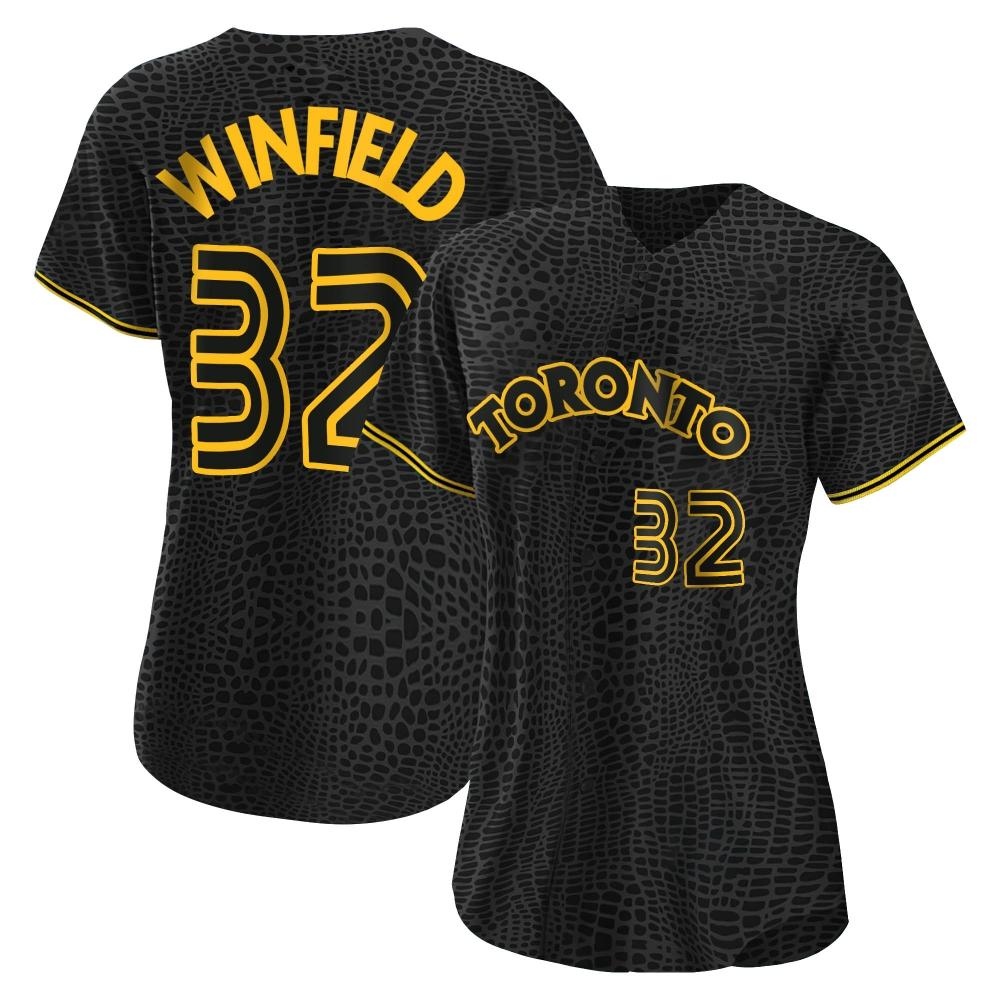 Women's Authentic Toronto Blue Jays Dave Winfield Snake Skin City Jersey - Black Women's Authentic Toronto Blue Jays Dave Winfield Snake Skin City Jersey - Black