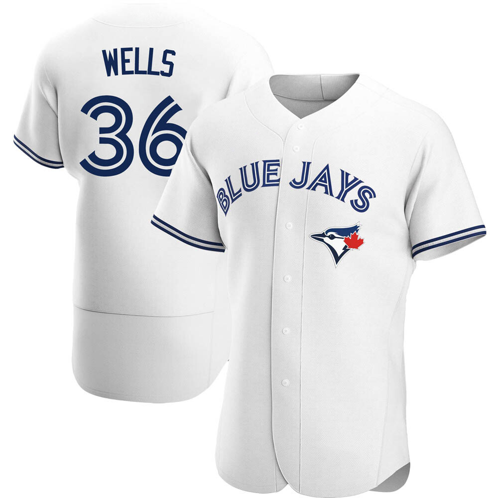 Authentic Toronto Blue Jays David Wells Home Jersey - White Authentic Toronto Blue Jays David Wells Home Jersey - White