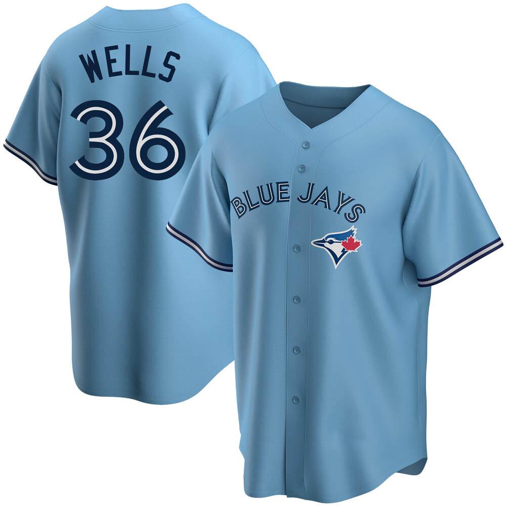 Replica Toronto Blue Jays David Wells Powder Alternate Jersey - Blue Replica Toronto Blue Jays David Wells Powder Alternate Jersey - Blue