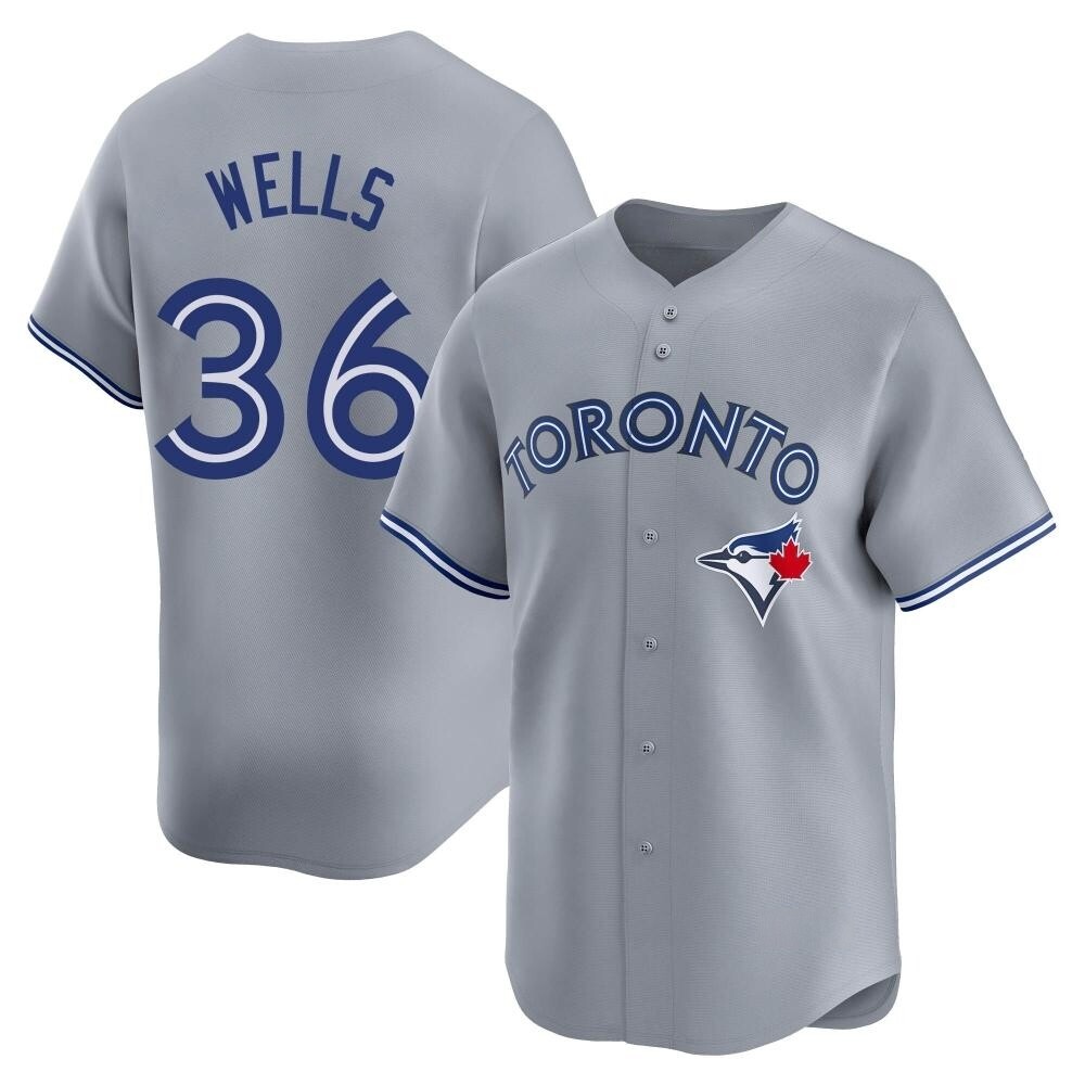 Youth Limited Toronto Blue Jays David Wells Away Jersey - Gray Youth Limited Toronto Blue Jays David Wells Away Jersey - Gray