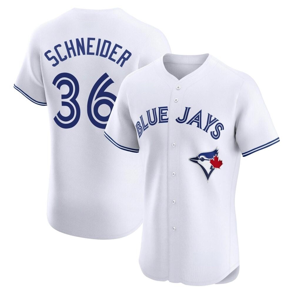 Elite Toronto Blue Jays Davis Schneider Home Jersey - White