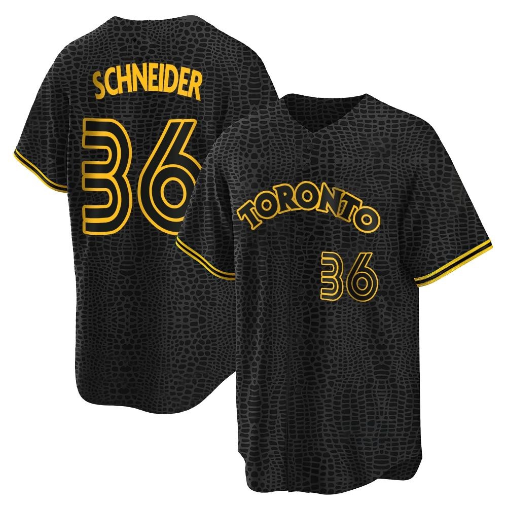 Replica Toronto Blue Jays Davis Schneider Snake Skin City Jersey - Black Replica Toronto Blue Jays Davis Schneider Snake Skin City Jersey - Black