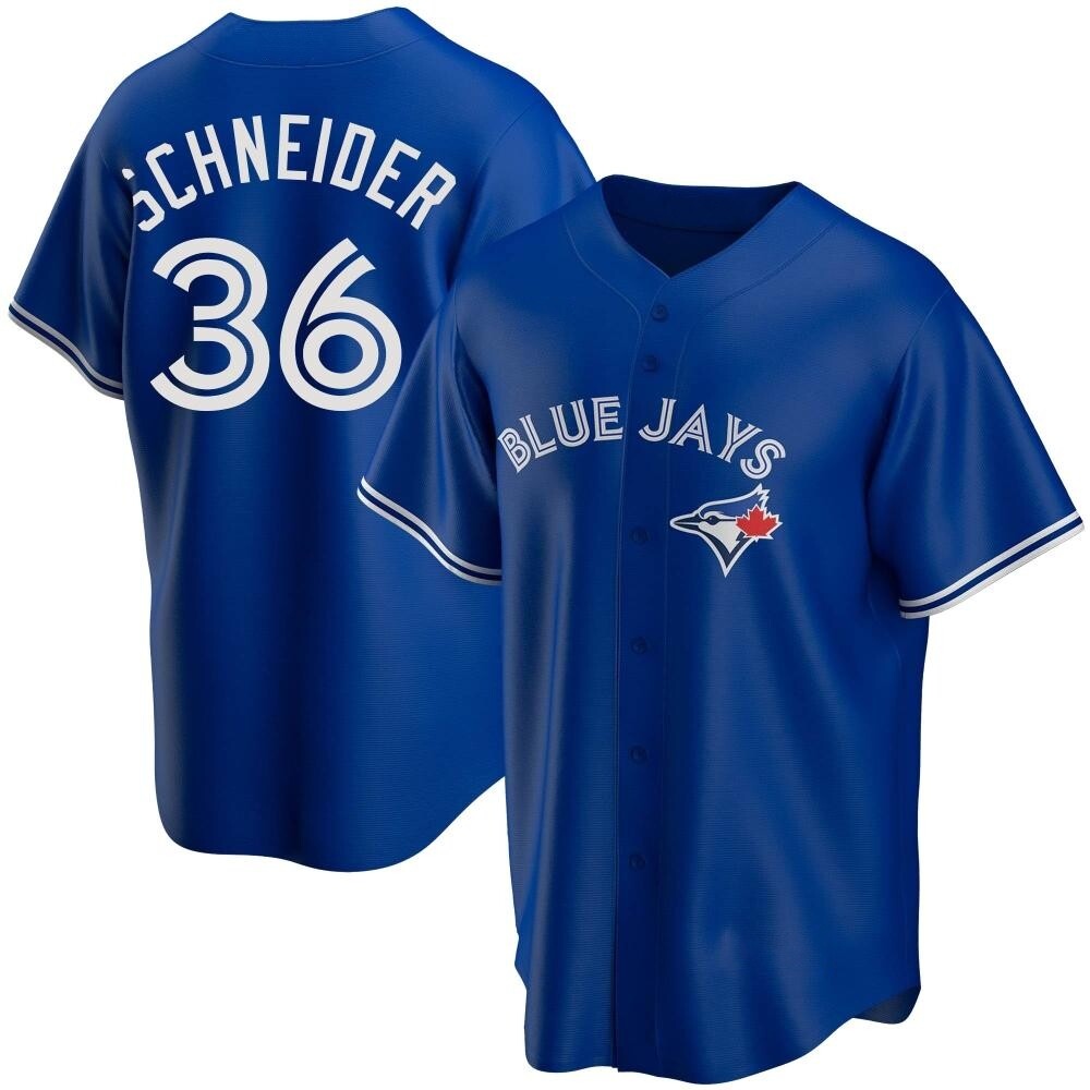 Youth Replica Toronto Blue Jays Davis Schneider Alternate Jersey - Royal Youth Replica Toronto Blue Jays Davis Schneider Alternate Jersey - Royal