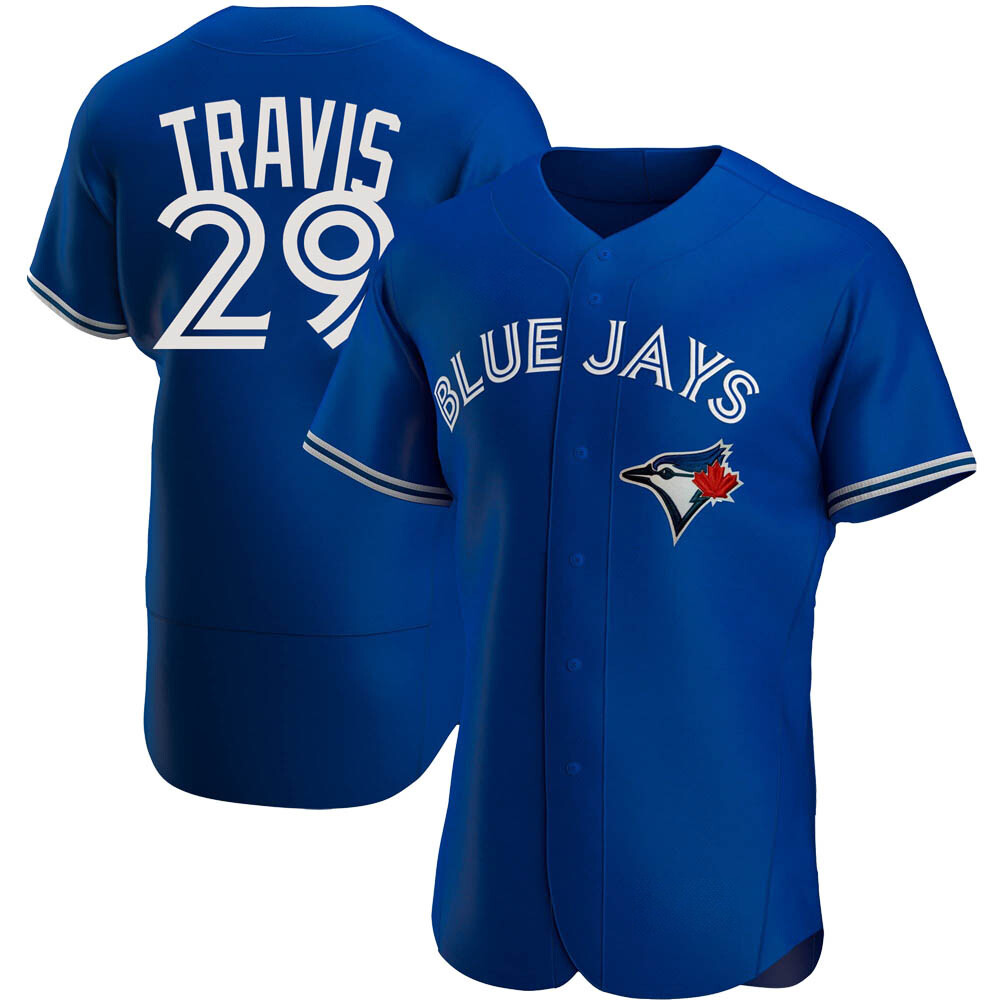 Authentic Toronto Blue Jays Devon Travis Alternate Jersey - Royal Authentic Toronto Blue Jays Devon Travis Alternate Jersey - Royal