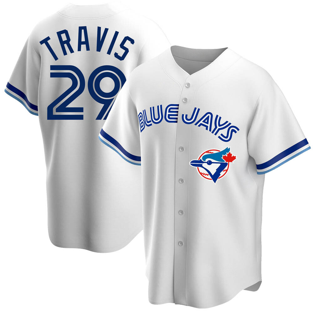 Replica Toronto Blue Jays Devon Travis Home Cooperstown Collection Jersey - White Replica Toronto Blue Jays Devon Travis Home Cooperstown Collection Jersey - White