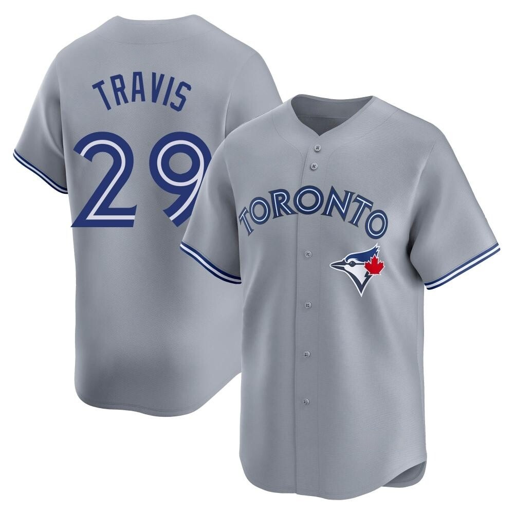 Youth Limited Toronto Blue Jays Devon Travis Away Jersey - Gray Youth Limited Toronto Blue Jays Devon Travis Away Jersey - Gray