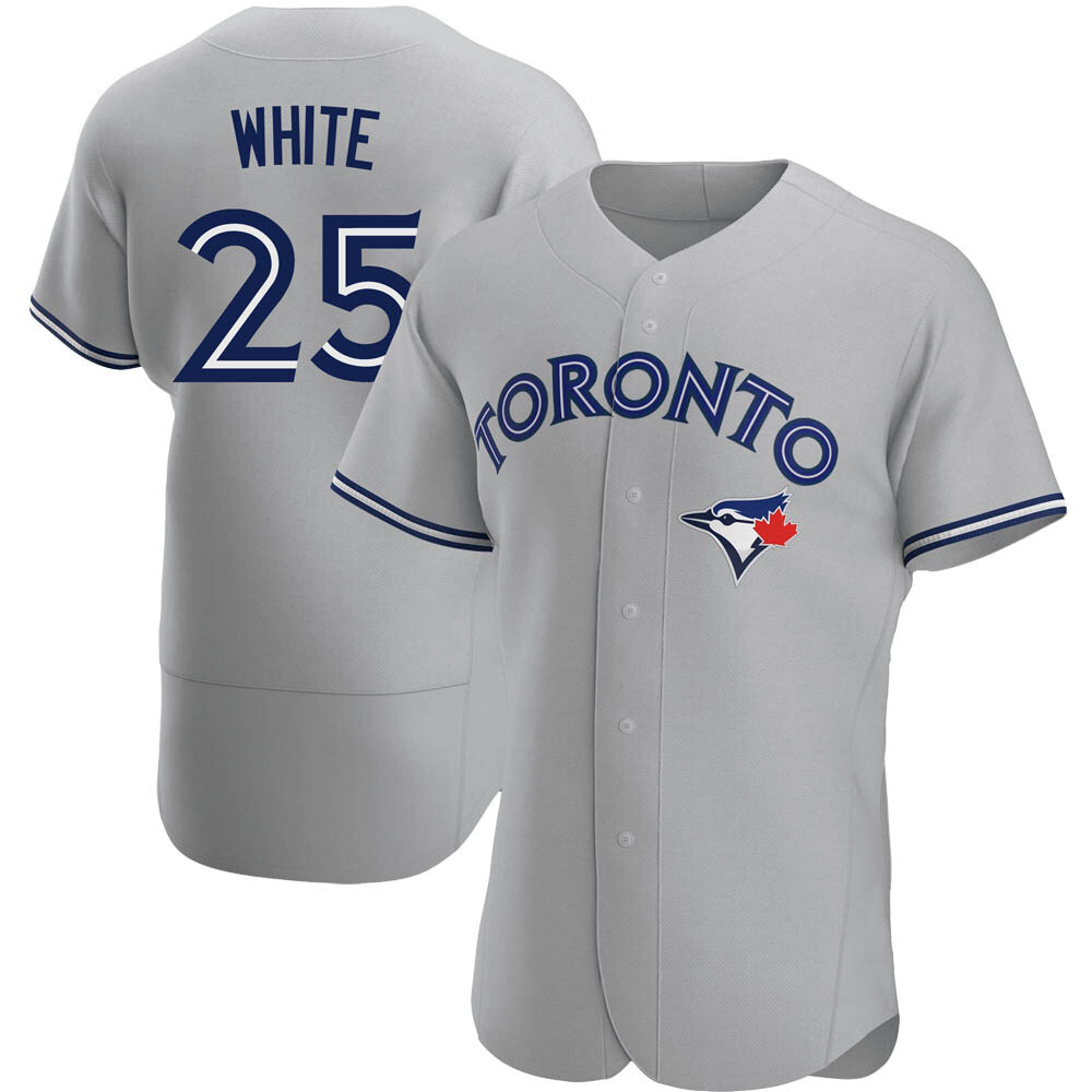 Authentic Toronto Blue Jays Devon White Gray Road Jersey - White Authentic Toronto Blue Jays Devon White Gray Road Jersey - White