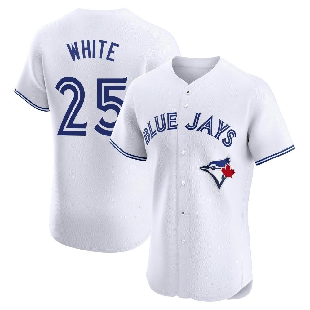 Elite Toronto Blue Jays Devon White Home Jersey - White Elite Toronto Blue Jays Devon White Home Jersey - White