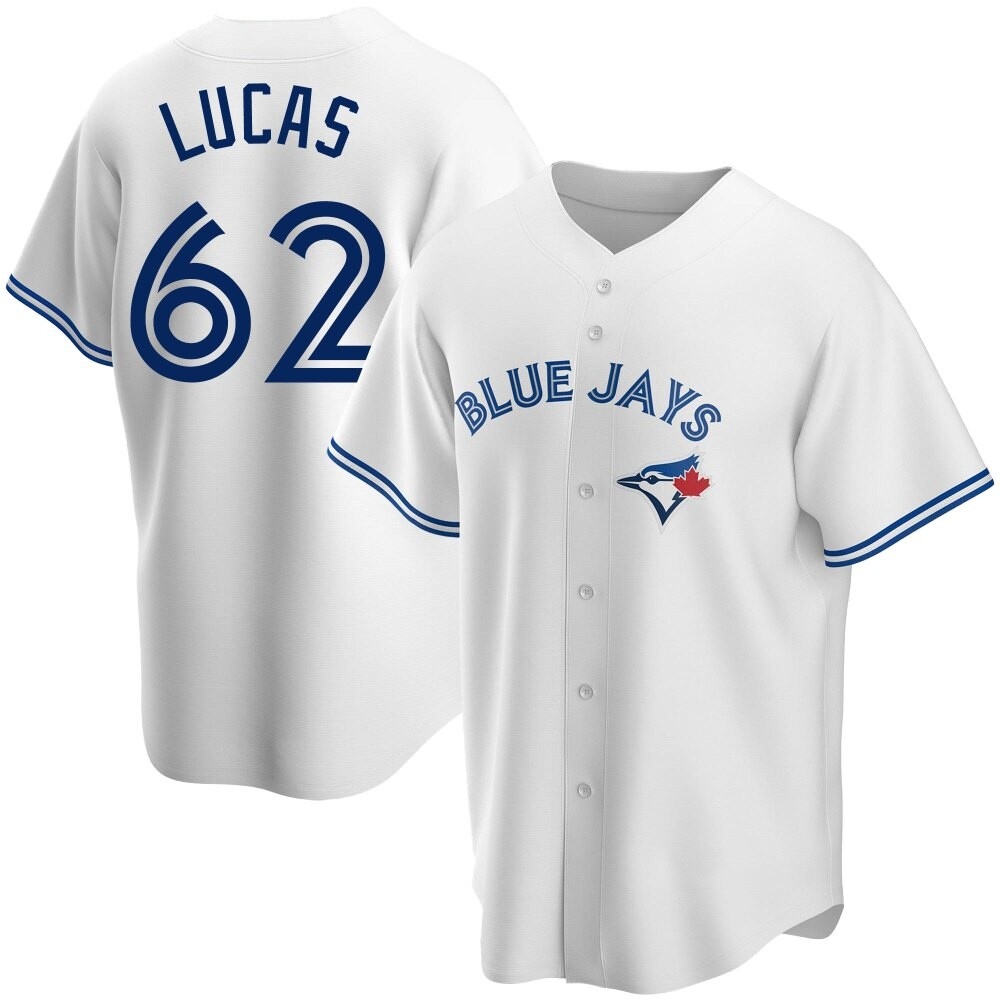 Youth Replica Toronto Blue Jays Easton Lucas Home Jersey - White Youth Replica Toronto Blue Jays Easton Lucas Home Jersey - White