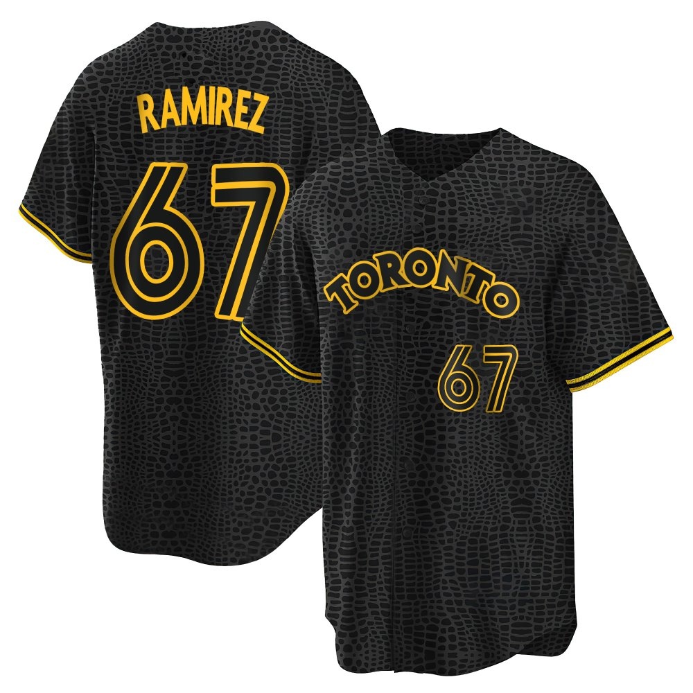 Replica Toronto Blue Jays Emmanuel Ramirez Snake Skin City Jersey - Black Replica Toronto Blue Jays Emmanuel Ramirez Snake Skin City Jersey - Black