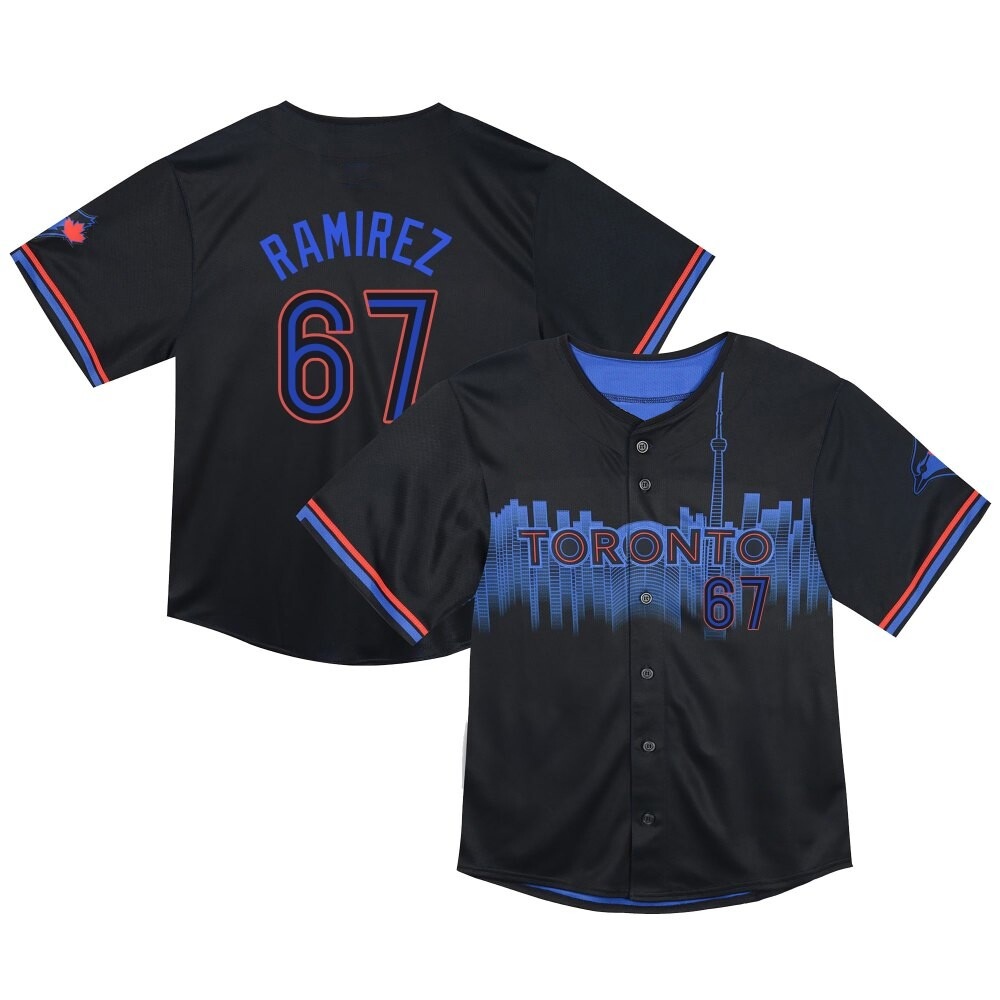 Toddler Limited Toronto Blue Jays Emmanuel Ramirez 2024 City Connect Jersey - Black Toddler Limited Toronto Blue Jays Emmanuel Ramirez 2024 City Connect Jersey - Black