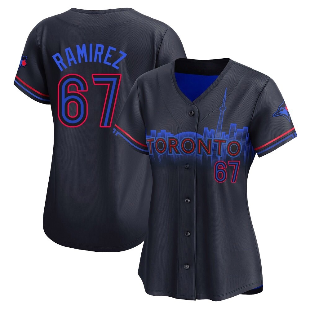 Women's Limited Toronto Blue Jays Emmanuel Ramirez 2024 City Connect Jersey - Black Women's Limited Toronto Blue Jays Emmanuel Ramirez 2024 City Connect Jersey - Black