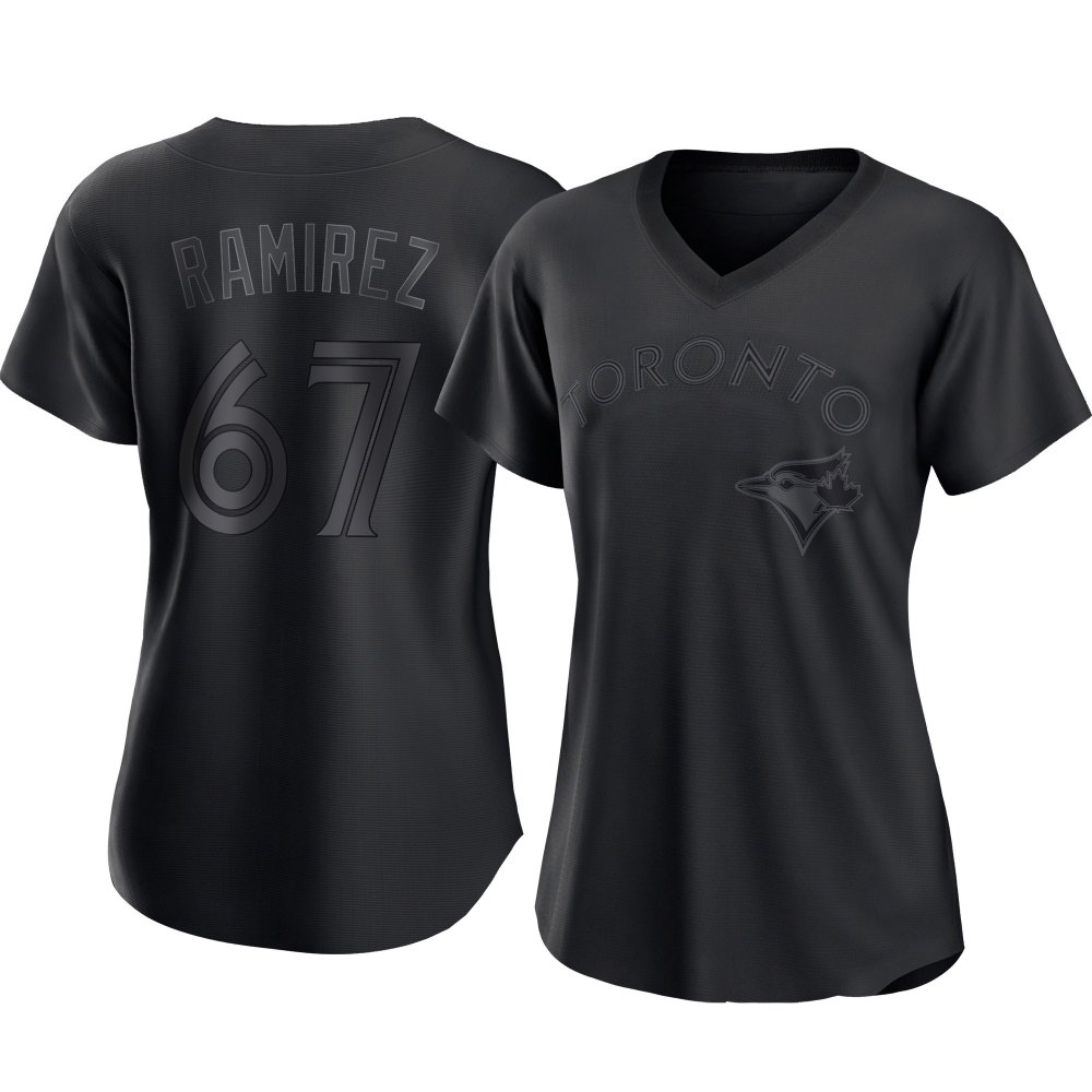 Women's Replica Toronto Blue Jays Emmanuel Ramirez Pitch Fashion Jersey - Black Women's Replica Toronto Blue Jays Emmanuel Ramirez Pitch Fashion Jersey - Black