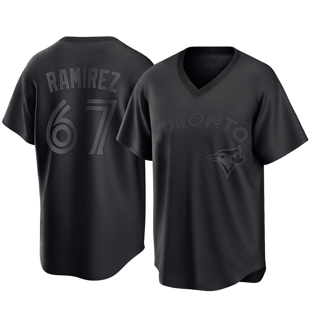 Youth Replica Toronto Blue Jays Emmanuel Ramirez Pitch Fashion Jersey - Black Youth Replica Toronto Blue Jays Emmanuel Ramirez Pitch Fashion Jersey - Black