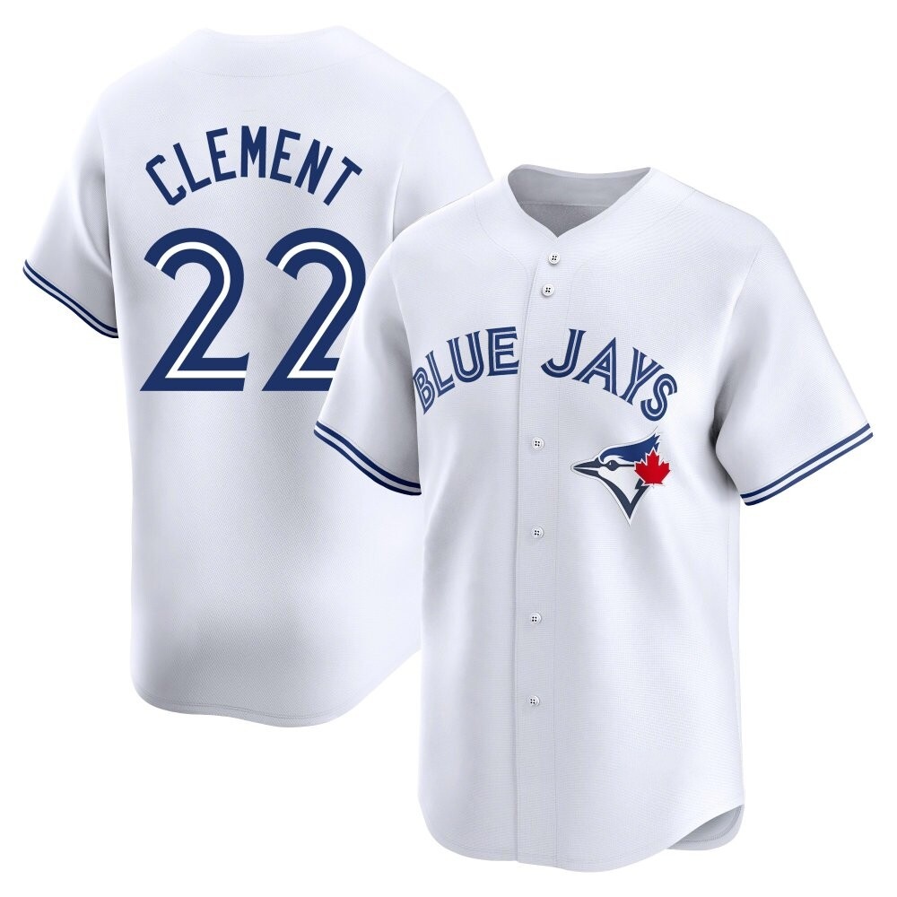 Youth Limited Toronto Blue Jays Ernie Clement Home Jersey - White Youth Limited Toronto Blue Jays Ernie Clement Home Jersey - White
