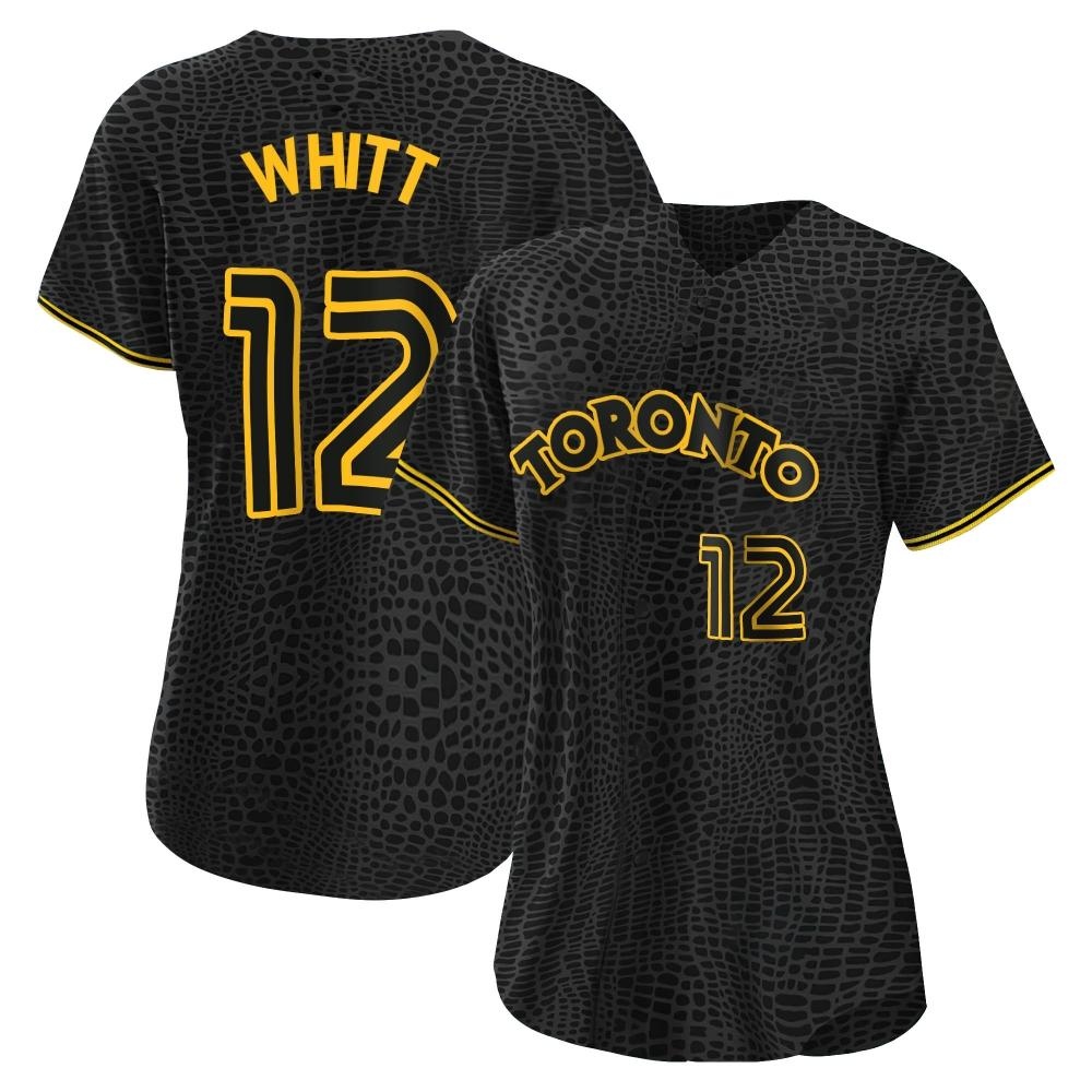 Women's Replica Toronto Blue Jays Ernie Whitt Snake Skin City Jersey - Black Women's Replica Toronto Blue Jays Ernie Whitt Snake Skin City Jersey - Black