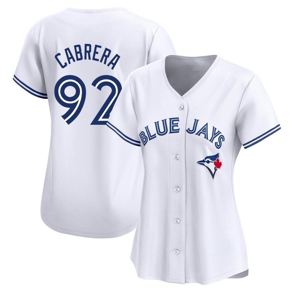 Women's Limited Toronto Blue Jays Genesis Cabrera Home Jersey - White Women's Limited Toronto Blue Jays Genesis Cabrera Home Jersey - White