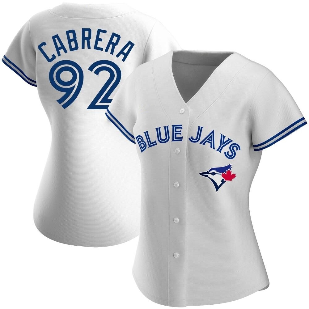 Women's Replica Toronto Blue Jays Genesis Cabrera Home Jersey - White Women's Replica Toronto Blue Jays Genesis Cabrera Home Jersey - White
