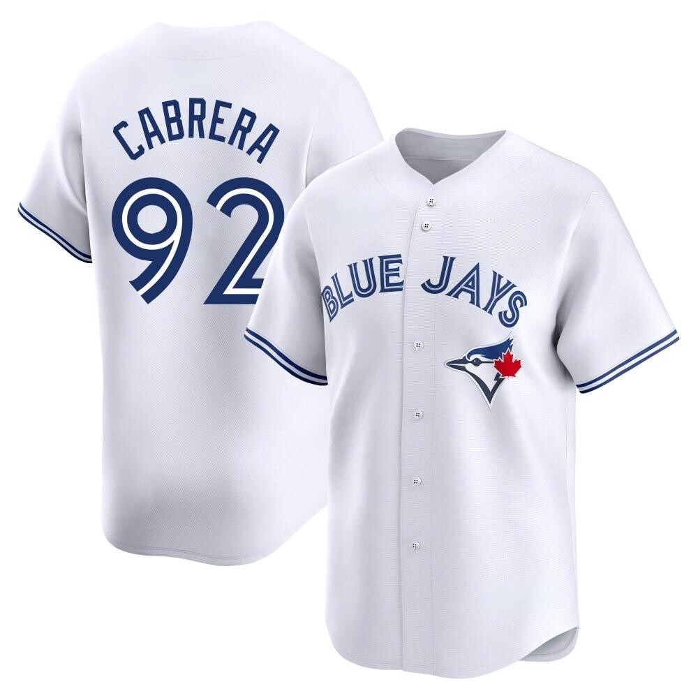 Youth Limited Toronto Blue Jays Genesis Cabrera Home Jersey - White Youth Limited Toronto Blue Jays Genesis Cabrera Home Jersey - White