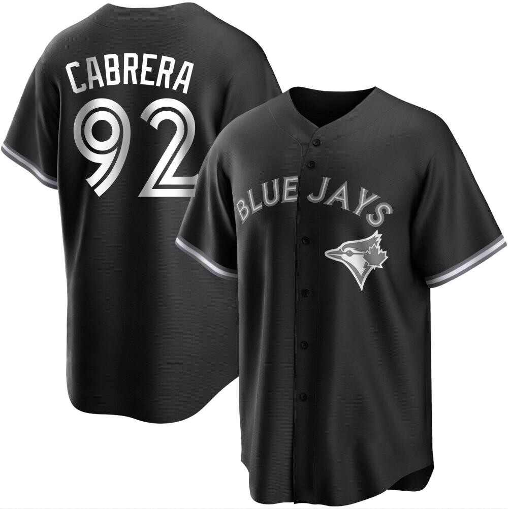 Youth Replica Toronto Blue Jays Genesis Cabrera Black/ Jersey - White Youth Replica Toronto Blue Jays Genesis Cabrera Black/ Jersey - White