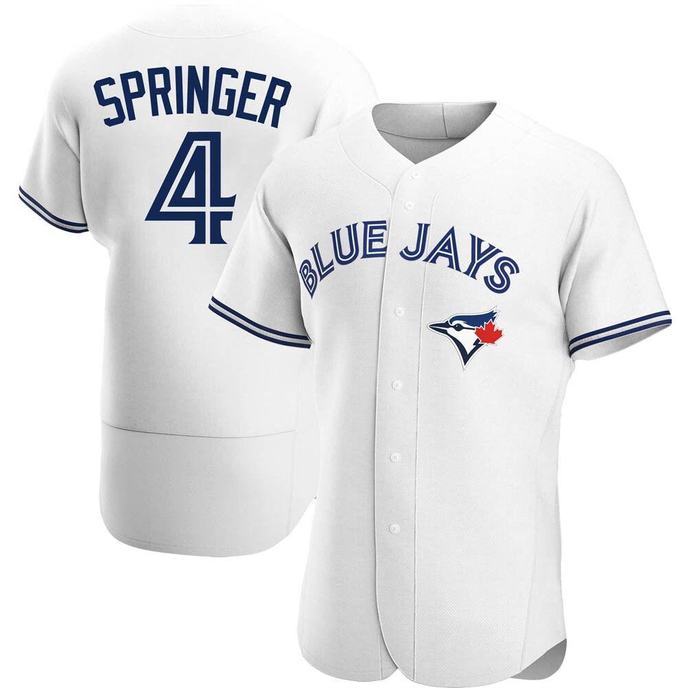 Authentic Toronto Blue Jays George Springer Home Jersey - White