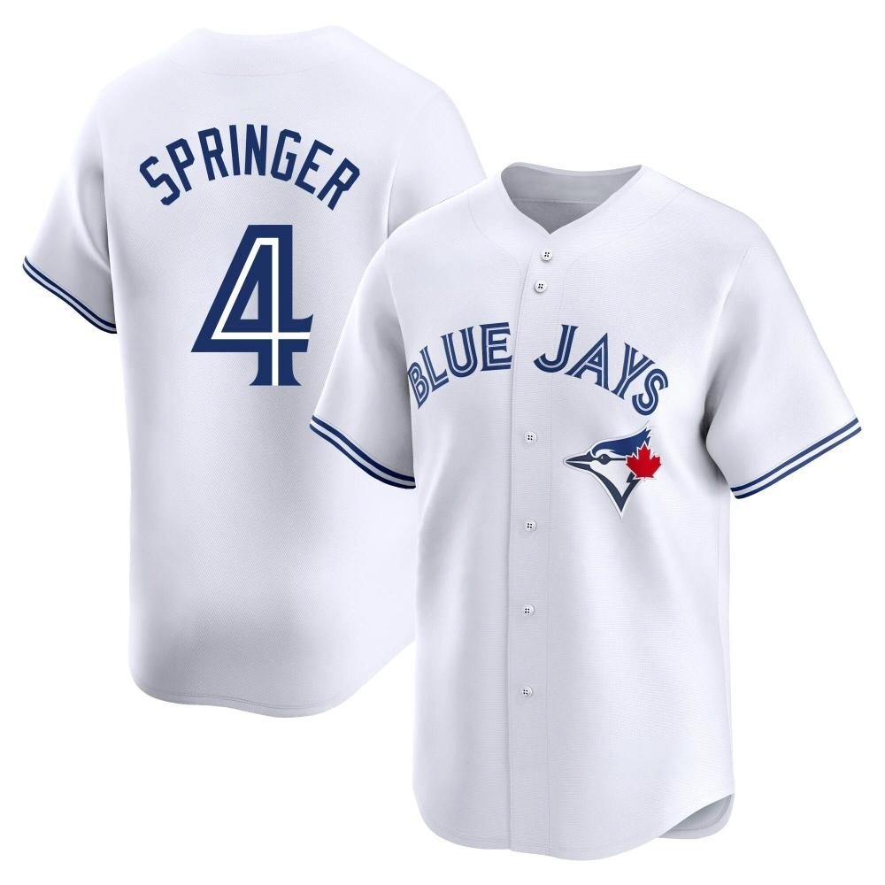 Limited Toronto Blue Jays George Springer Home Jersey - White Limited Toronto Blue Jays George Springer Home Jersey - White