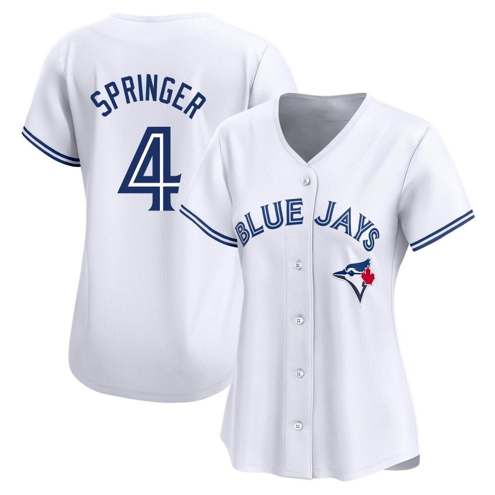 Women's Limited Toronto Blue Jays George Springer Home Jersey - White Women's Limited Toronto Blue Jays George Springer Home Jersey - White