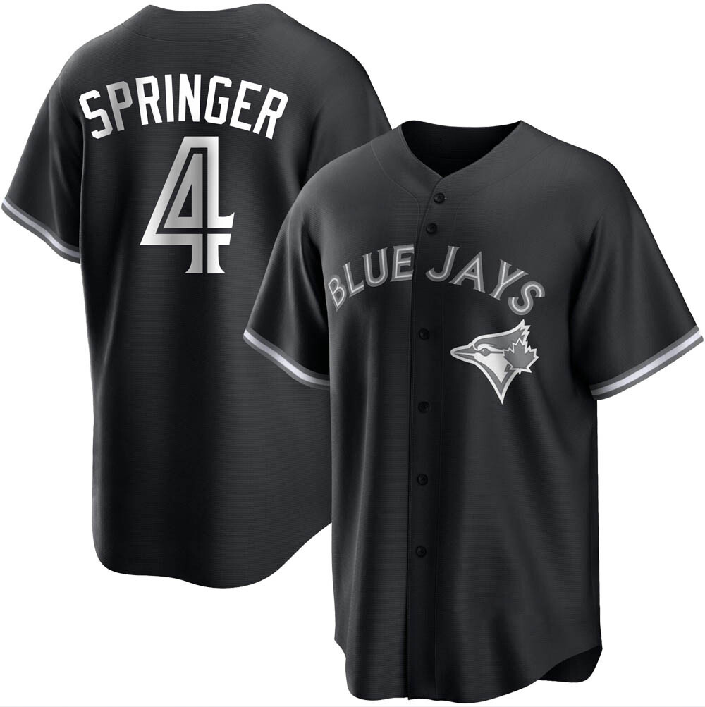 Youth Replica Toronto Blue Jays George Springer Black/ Jersey - White Youth Replica Toronto Blue Jays George Springer Black/ Jersey - White