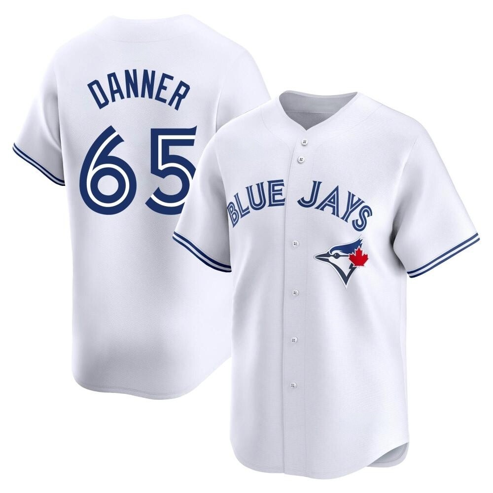 Youth Limited Toronto Blue Jays Hagen Danner Home Jersey - White Youth Limited Toronto Blue Jays Hagen Danner Home Jersey - White