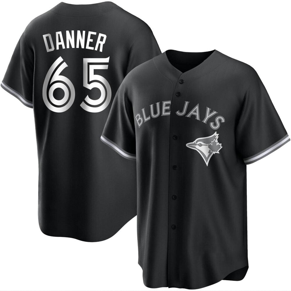 Youth Replica Toronto Blue Jays Hagen Danner Black/ Jersey - White Youth Replica Toronto Blue Jays Hagen Danner Black/ Jersey - White