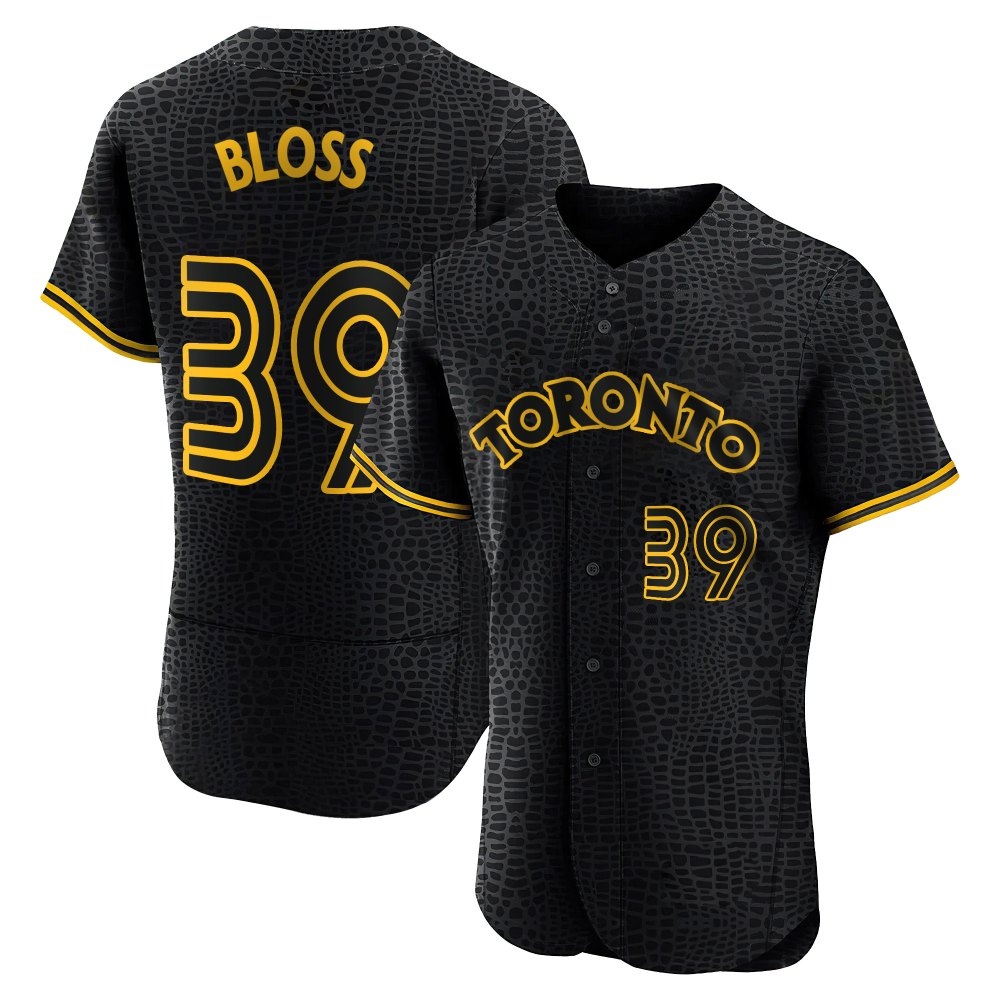Authentic Toronto Blue Jays Jake Bloss Snake Skin City Jersey - Black Authentic Toronto Blue Jays Jake Bloss Snake Skin City Jersey - Black