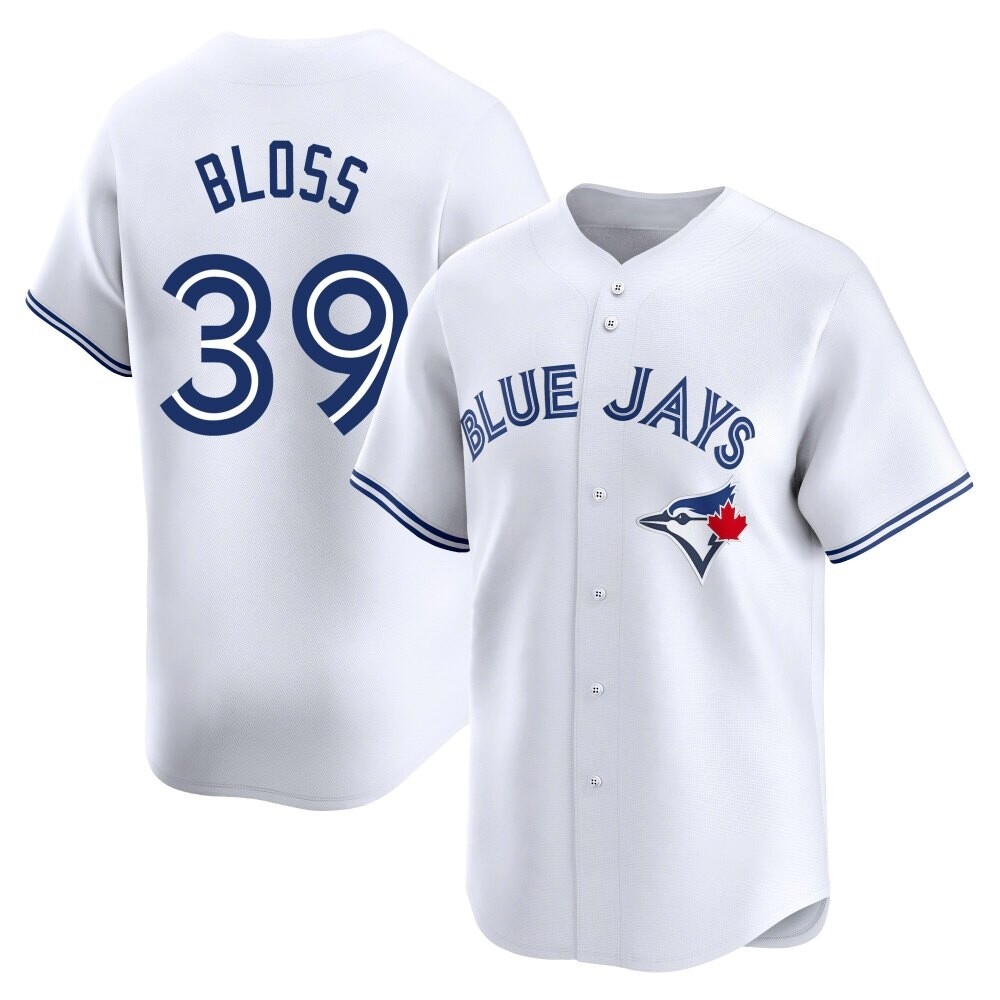 Limited Toronto Blue Jays Jake Bloss Home Jersey - White Limited Toronto Blue Jays Jake Bloss Home Jersey - White