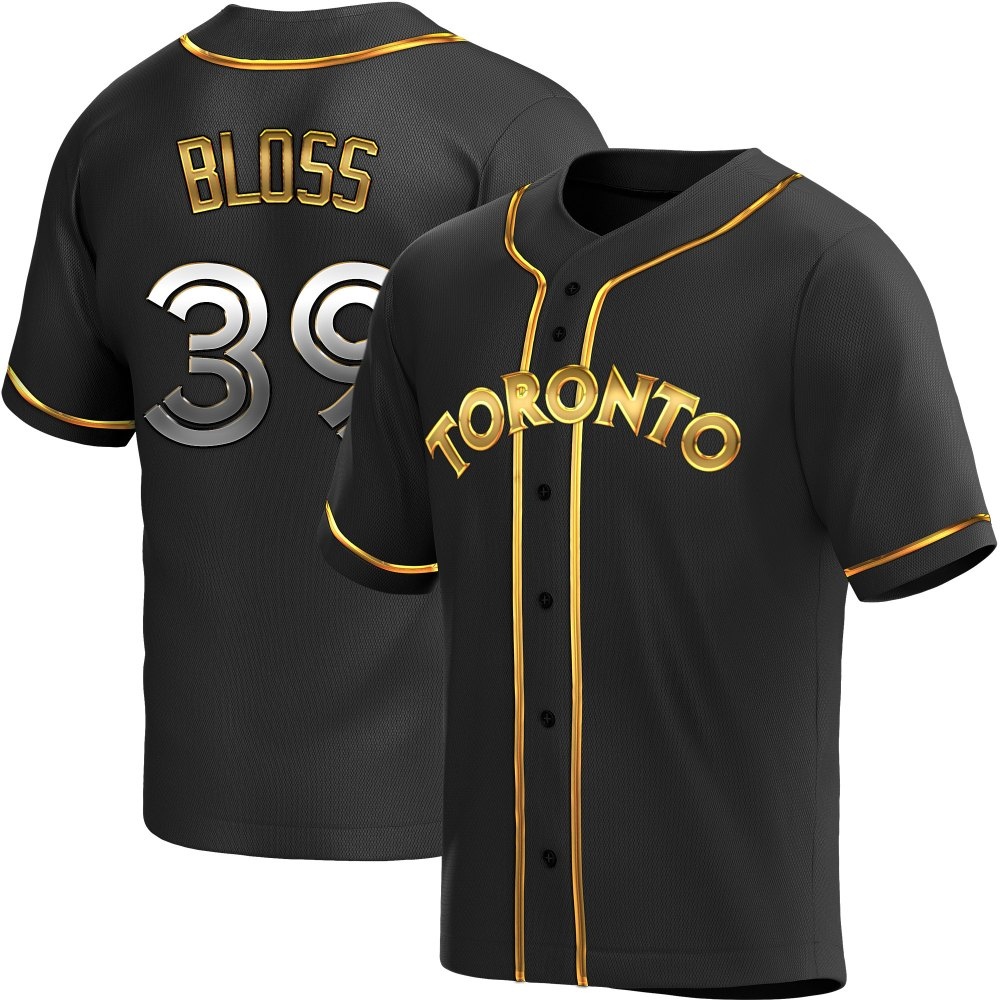 Replica Toronto Blue Jays Jake Bloss Alternate Jersey - Black Golden Replica Toronto Blue Jays Jake Bloss Alternate Jersey - Black Golden