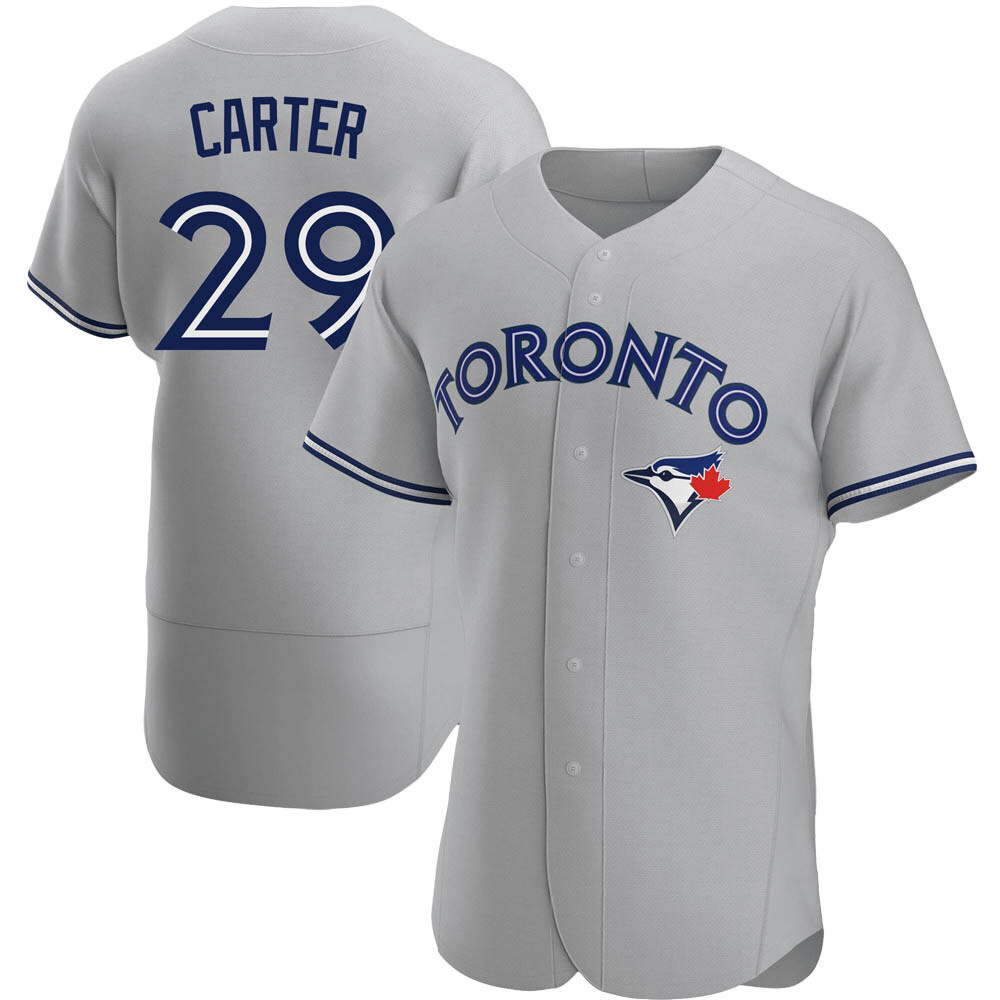 Authentic Toronto Blue Jays Joe Carter Road Jersey - Gray Authentic Toronto Blue Jays Joe Carter Road Jersey - Gray