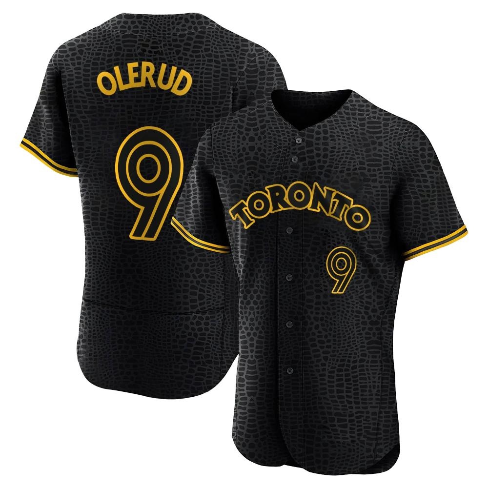 Authentic Toronto Blue Jays John Olerud Snake Skin City Jersey - Black Authentic Toronto Blue Jays John Olerud Snake Skin City Jersey - Black