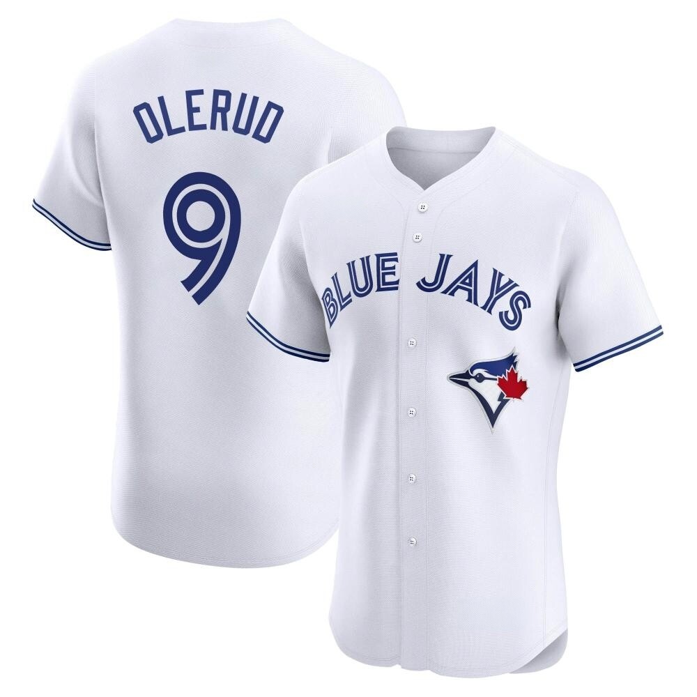 Elite Toronto Blue Jays John Olerud Home Jersey - White Elite Toronto Blue Jays John Olerud Home Jersey - White