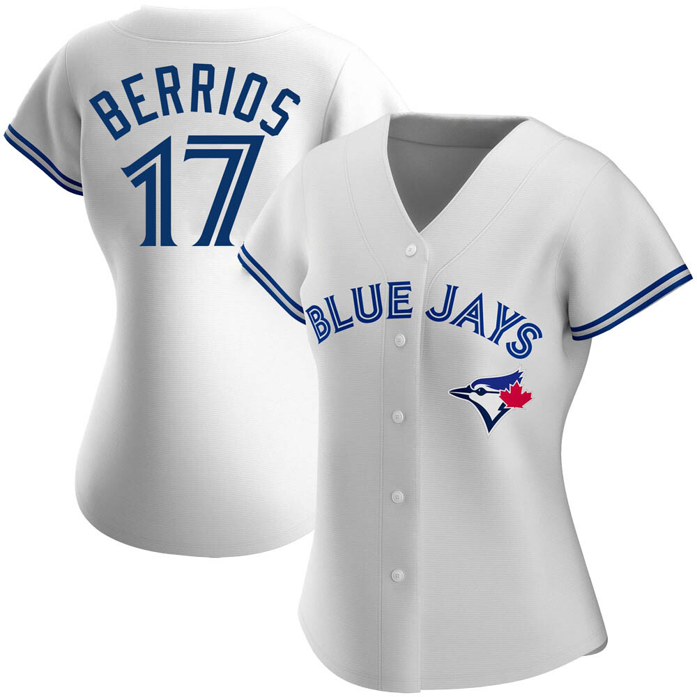 Women's Authentic Toronto Blue Jays Jose Berrios Home Jersey - White Women's Authentic Toronto Blue Jays Jose Berrios Home Jersey - White