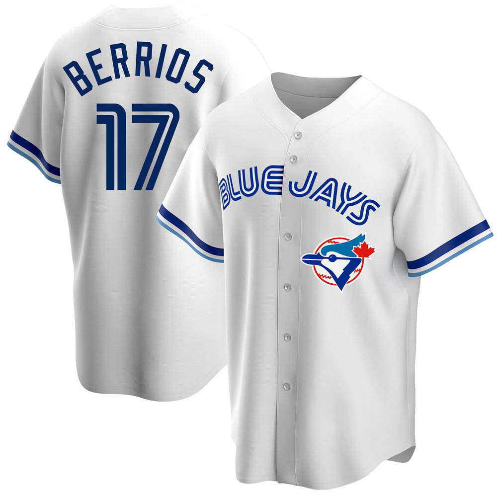 Youth Replica Toronto Blue Jays Jose Berrios Home Cooperstown Collection Jersey - White Youth Replica Toronto Blue Jays Jose Berrios Home Cooperstown Collection Jersey - White
