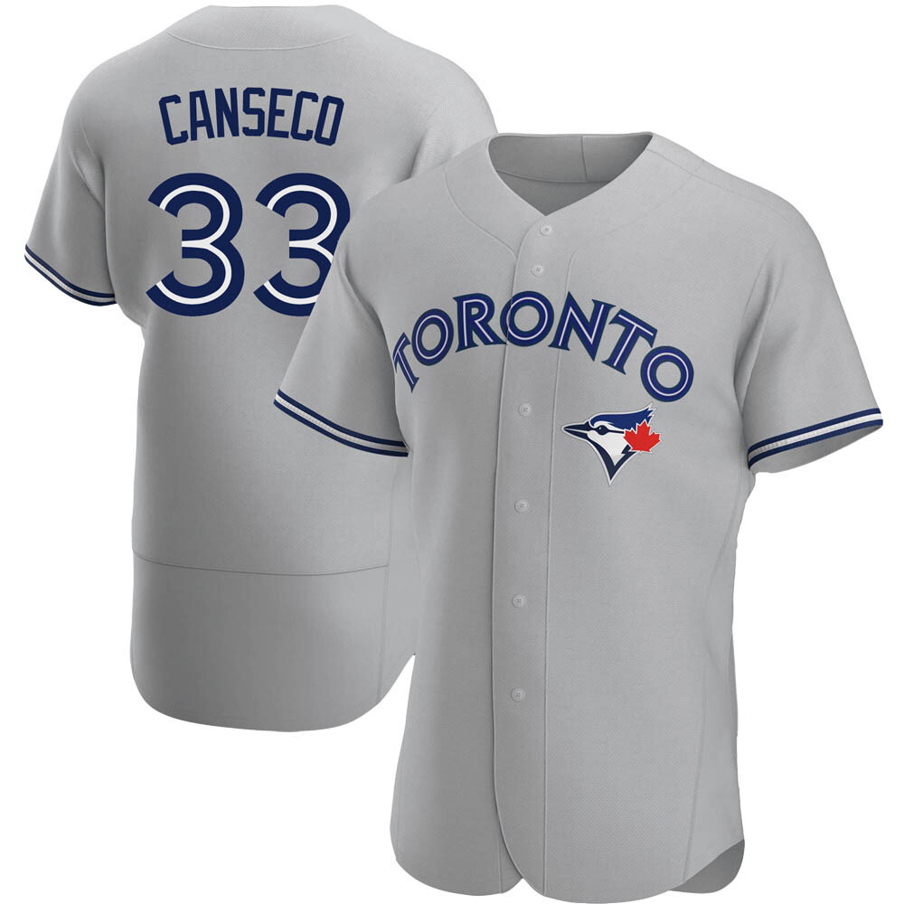 Authentic Toronto Blue Jays Jose Canseco Road Jersey - Gray Authentic Toronto Blue Jays Jose Canseco Road Jersey - Gray