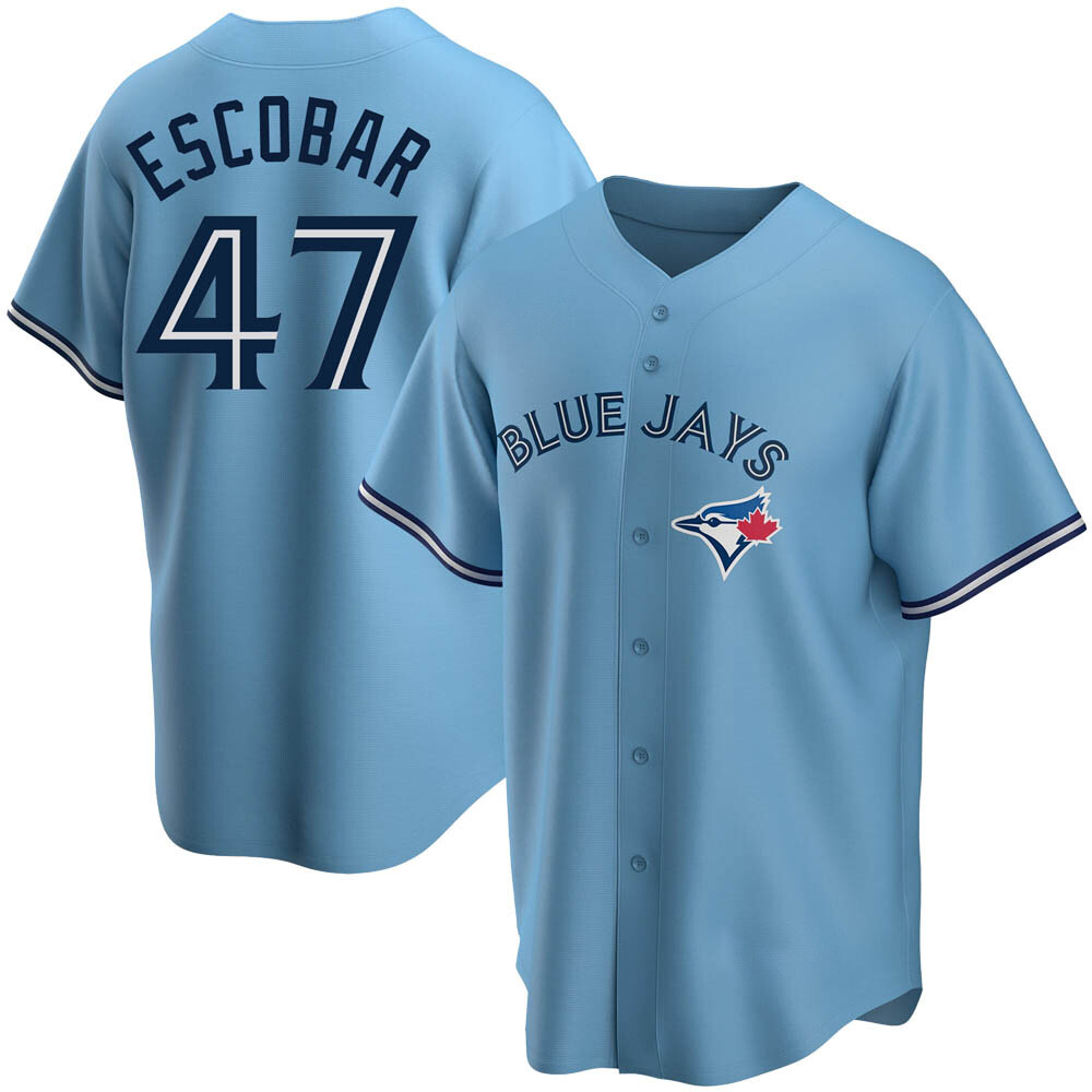 Replica Toronto Blue Jays Kelvim Escobar Powder Alternate Jersey - Blue Replica Toronto Blue Jays Kelvim Escobar Powder Alternate Jersey - Blue